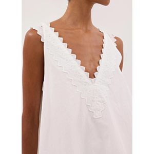 Women <b>2</b> <b>Piece</b> Summer Lounge Set Sleeveless V Neck Lace Tank Top Shorts Boho Beach Vacation Outfit Chiffon Breathable - Product Image 3