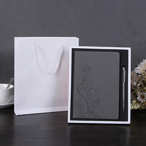 Carnet personnalisé avec logo carnet de notes fourniture de bureau couverture rigide en cuir PU ensemble de cahiers à reliure feuilles mobiles - Product Image 3