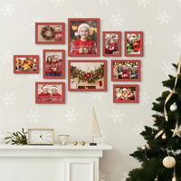 Cadres photo en bois MDF personnalisés, lot de 10 ou 11, 4x6, 5x7, 8x10, ensemble de cadres photo pour mur de galerie, cadres photo pour collage avec passe-partouts