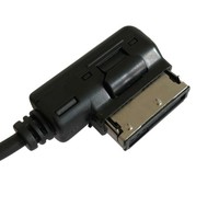 Câble adaptateur audio récepteur AUX Module bleu-dent de voiture noire pour AUDI Mercedes Benz AMI MMI Q5 A5 A7 R7 S5 Q7 A6L A8L A4L