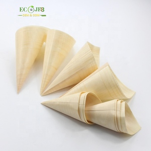 Ciotola Conica in Legno Ecologica Monouso <span class=keywords><strong>per</strong></span> Finger Food, Snack, Antipasti, Degustazioni, Stoviglie <span class=keywords><strong>per</strong></span> Catering in Legno Naturale - Product Image 2