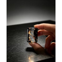Élégant ensemble de Mahjong américain artistique avec motif parfumé rose poudré, 160 tuiles de luxe en acrylique pour femmes