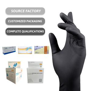 Haute qualité 100 pièces/boîte Non stérile traitement des aliments dentaires bleu foncé jetable examen médical gants en <span class=keywords><strong>Nitrile</strong></span> sans poudre - Product Image 2