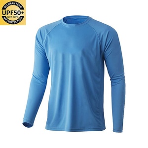 100% Polyester Ice Silk US Size <b>Blank</b> Breathable Upf50+ Mens Women Performance Long Sleeve Fishing Shirt - Product Image 3