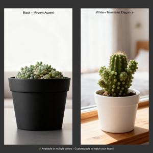 Maceta Cónica Minimalista (S), Florero/Maceta <span class=keywords><strong>de</strong></span> Plástico para Decoración del Hogar - Product Image 2