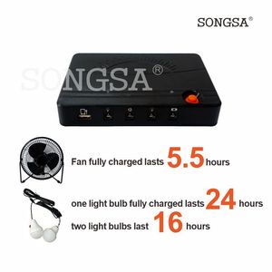 Ventilador solar portátil multiusos <span class=keywords><strong>de</strong></span> 8 pulgadas con salida <span class=keywords><strong>de</strong></span> batería externa, batería recargable, iluminación, para camping, exteriores, hotel, uso <span class=keywords><strong>de</strong></span> emergencia. - Product Image 4