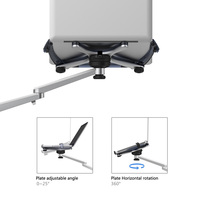Support ergonomique réglable en aluminium pour ordinateur portable, tablette et smartphone, hauteur personnalisée pour la maison et le bureau Matériau métallique durable