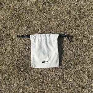 Customized Logo Printed Natural White Color Cotton Dust Proof <b>Pouch</b> Small Canvas <b>Drawstring</b> <b>Pouch</b> Bag - Product Image 5