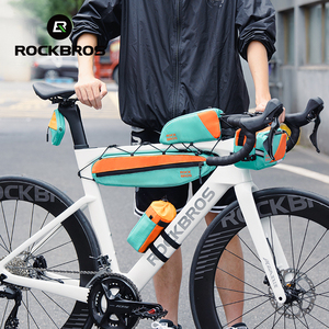 <span class=keywords><strong>ROCKBROS</strong></span> 高品质 5 合 1 自行车组合肩包，包括公路车鞍座、自行车座前管架三角包，男女通用 - Product Image 3