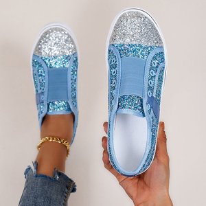 Mardi Gras Ladies <strong>Canvas</strong> Skateboard <strong>Shoes</strong> Women Purple <strong>Green</strong> Gold Sequined Sneakers - Product Image 4