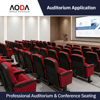 Chaise d'auditorium pour salle de conférence avec tablette d'écriture pliable, sièges pour salle de classe universitaire, structure en acier, certifiée BIFMA, conforme à la norme AODA
