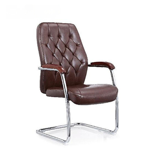 Nouvelle chaise de bureau exécutive pivotante en cuir marron moderne et confortable pour la maison et l'hôtel - Product Image 2