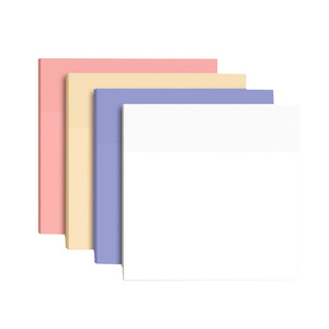 Pink <b>Sticky</b> <b>Notes</b> Transparent Custom Printed Logo Small Transparent Clear Memo Pads for School - Product Image 1
