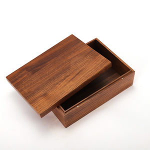 Walnut Wooden Modern Custom Storage Gift <b>Box</b> <b>with</b> <b>Lid</b> Durable & Space Saving Home <b>Decoration</b> Packaging for Jewelry Chocolate - Product Image 3