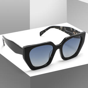 Nouvelles lunettes de soleil polygonales à monture large en acétate, style transfrontalier, protection UV400, unisexe, mode, pour le voyage - Product Image 1