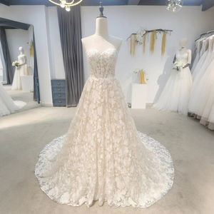 Vestido de Novia Lsam21, Vestido de Novia con Falda, Top Corsé, Bordado de Encaje con Cuentas, Vestido Elegante para Boda Jancember - Product Image 5