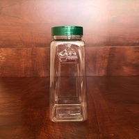 Pot en plastique transparent avec couvercles fonctionnels pour types d'épices et de matériaux aromatisants-Service de conception de bouteilles