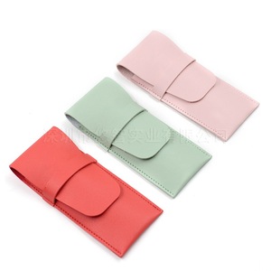 Serie de maquillaje: Bolsa para brochas de maquillaje, estuche de cuero, brocha para cejas de cuero PU, bolsa de almacenamiento para brochas de labios, bolsa para brochas de base. - Product Image 2