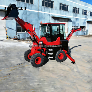 TOPFIT Spot Wholesale 4X4 Diesel Backhoe Loader with YUNNEI YN25GB Engine 37KW Power 0.6cbm Bucket Capacity High Efficiency - Product Image 6