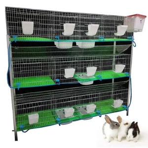 Elevage Cages à lapins en plein air femelles à trois couches Kenya Cage à lapins fermes fil Cage à lapins vente en Naira nigérian - Product Image 4