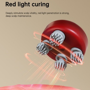 Mini Masajeador Eléctrico para el Cuero Cabelludo con Luz Roja, 3 Velocidades, Portátil, Recargable, para Mascotas, Hombres y Mujeres - Product Image 3
