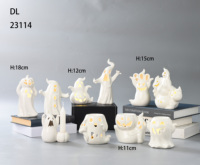 Pot à bougie décoratif d'Halloween, coffret cadeau d'Halloween, pot à bougie fantôme personnalisé