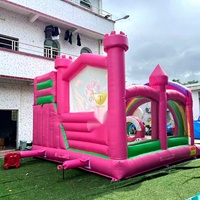 Château gonflable sur mesure avec toboggan, combo commercial pour extérieur, idéal pour les fêtes d'enfants