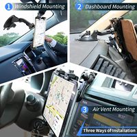 Support de tablette universel à ventouse pour tableau de bord et pare-brise, bras long, vente en gros d'usine, pour tablettes de 7 à 11 pouces