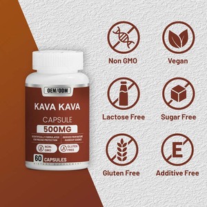 OEM健康補助食品カバ根エキスカプセル気分サポートサプリメントカバカバカプセル - Product Image 3