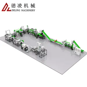 DELING 500kg PET cleaning production line plastic waste cleaning machine for price