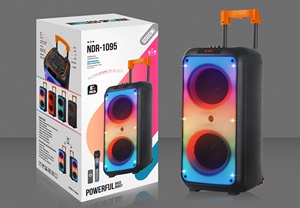 Altavoz dual de 8 pulgadas de gran potencia de fábrica, altavoz <span class=keywords><strong>boombox</strong></span> parlantes, carro BT, luces de fuego - Product Image 2