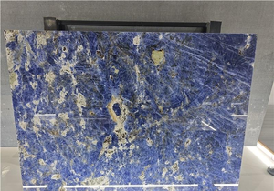 Grande dalle de marbre bleu dolomite poli haut de gamme UnionStone, design moderne, pierre de quartzite pour la décoration intérieure d'hôtel - Product Image 2