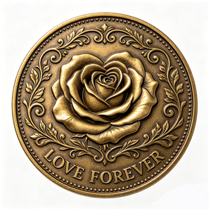 Moneda Conmemorativa Personalizada en Aleación de Zinc con Grabado 3D en Relieve de Ángel del Amor Eterno para el Día del Padre o Aniversario - Product Image 3