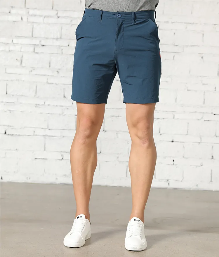 קיץ מכירה מקרית למתוח מכנסי כותנה בד 100% כותנה קצר Mens Polycotton צ 'ינו קצרים מעל הברך מכנסיים קצרים לגברים צ' ינו
