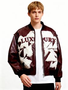 Chaqueta Bomber de Invierno Bordada Personalizada OEM 2026, Venta Directa de Fábrica, Ropa Urbana Hip-Hop de Poliéster para Hombre - Product Image 3