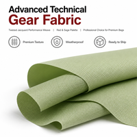 Tissu Ripstop 210Dx840D imperméable et résistant à l'abrasion, jacquard torsadé, 100% polyester, pour sacs à dos, tentes de camping et chaussures