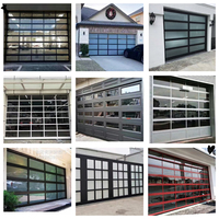 Portes de garage en aluminium à enroulement électrique anti-effraction, portes industrielles sur mesure directes d'usine, volets roulants en alliage d'aluminium, portes en verre trempé