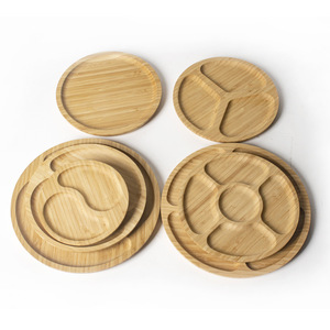 Bandejas de Servir de Bambú Redondas, Rectangulares e Irregulares Multifuncionales para Té, Café, Uso en Hoteles y Restaurantes - Product Image 2