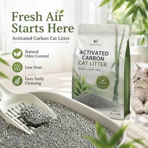 Litière pour chat en bentonite mélangée broyée, écologique, de qualité supérieure, OEM, avec des propriétés de formation de grumeaux rapides et hautement absorbantes - Product Image 1