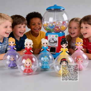 Juguete barato para niñas pequeñas mini figura de princesa muñeca en vestido de fiesta con ruedas extraíbles juguete para piñata juguetes de relleno no basura - Product Image 4