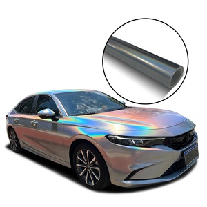 Pellicola Arcobaleno Radium per Wrapping Auto Vinile Lucido Opaco Arcobaleno Laser Grigio <span class=keywords><strong>Argento</strong></span> Pellicola Antigraffio per Auto - Product Image 1