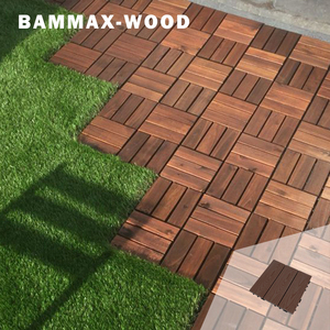 Piastrelle per Pavimenti Esterni in WPC Effetto Legno 30x30cm, Alta Capacità di Carico, per Giardino e Cortile, Bassa Manutenzione - Product Image 3