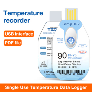 Termômetro <span class=keywords><strong>Digital</strong></span> XINKE TempU09 com Registro de Dados USB, Resolução de 0.1C, Sonda de 300mm, Monitoramento de Temperatura e Pressão, Bateria LED - Product Image 1
