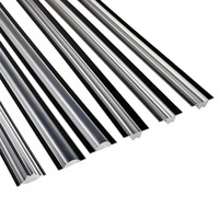 Bande de lentilles LED en acrylique, lentille optique PMMA givrée, couvercle de projecteur extrudé, modèle PL185, 10-200mm, sur mesure