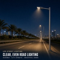 Vente en gros directe usine : Lampadaire LED commercial extérieur étanche IP65 en alliage d'aluminium, haute luminosité, 50W, 100W, 150W, 200W, garantie 3 ans