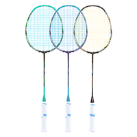 Raquettes de badminton Konmat Sports 8U 62G 30LBS Tension Raquette de badminton de niveau professionnel supérieur en fibre de graphite sans cordes