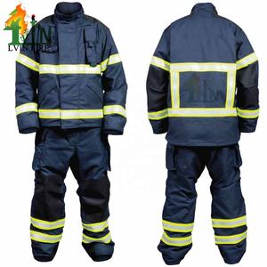 Combinaison de pompier EN469, uniforme de pompier structurel certifié ISO, équipement de protection NOMEXIIIA, vente directe d'usine, tunique de pompier OEM, vêtements - Product Image 1