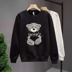 Sudadera Personalizada con Cuello Redondo para Hombre y Mujer, de Algodón Grueso, Oversize, con Logotipo Bordado y Estampado Puff - Product Image 5