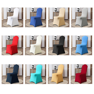 Venta caliente 300g Housse De Chaises blanco champán funda para silla para fiesta en casa funda de asiento antideslizante Color personalizado funda para silla - Product Image 6