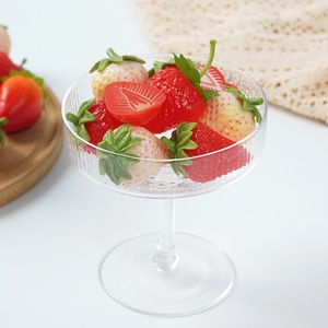 Realistic Strawberry PVC Plastic Model Fake Fruit Shooting Props Window Display Decoration Supplies with Injection Molding - Product Image 4